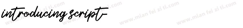 introducing script字体转换